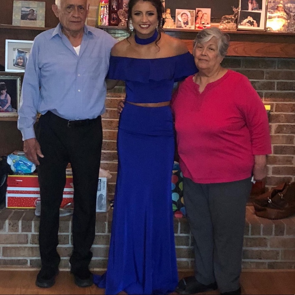 BLUE PROM DRESS